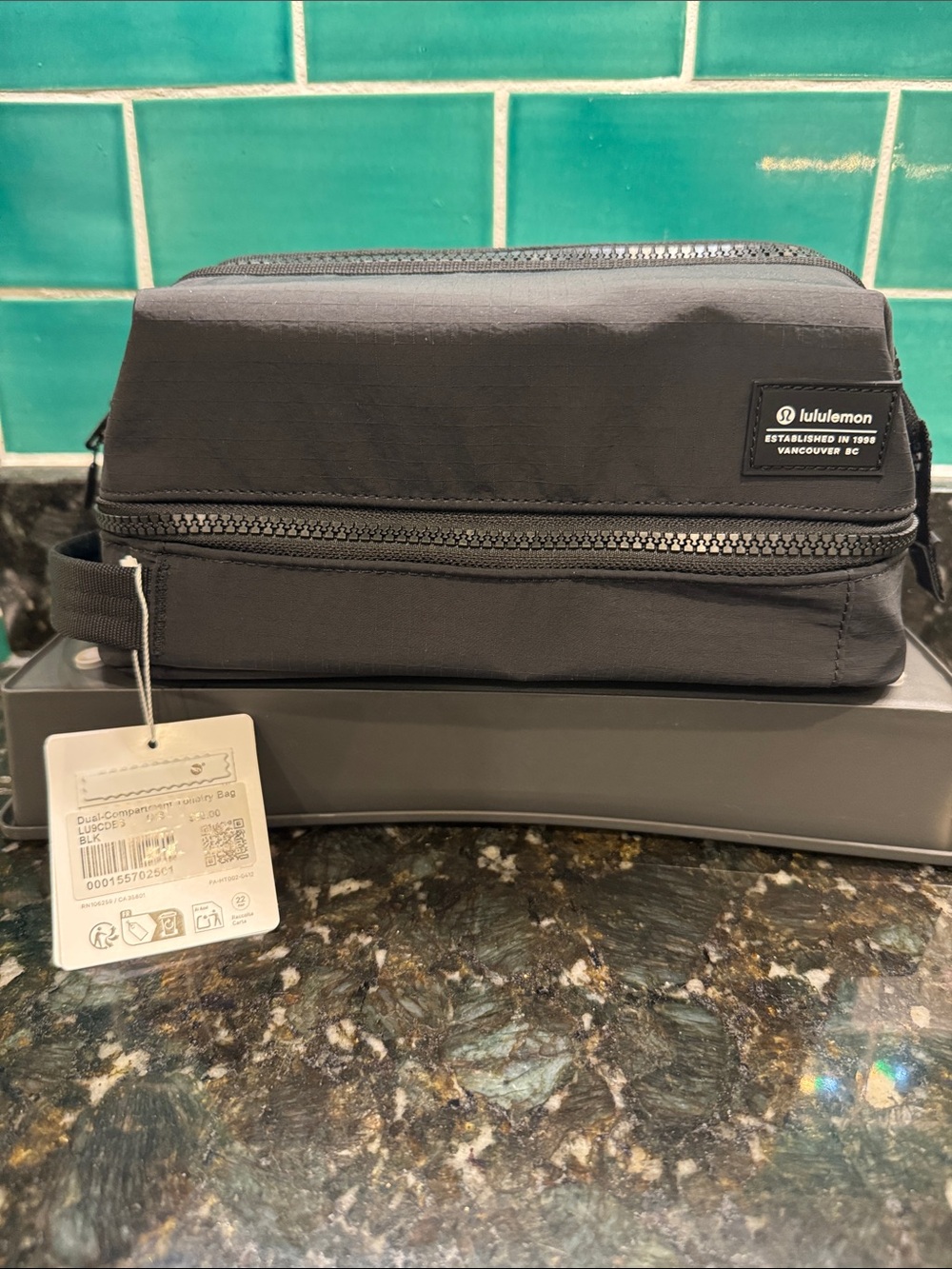 lululemon Black Dual-compartment Toiletry bag
